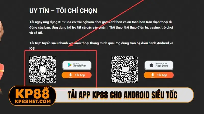 Tải app KP88 cho Android siêu tốc